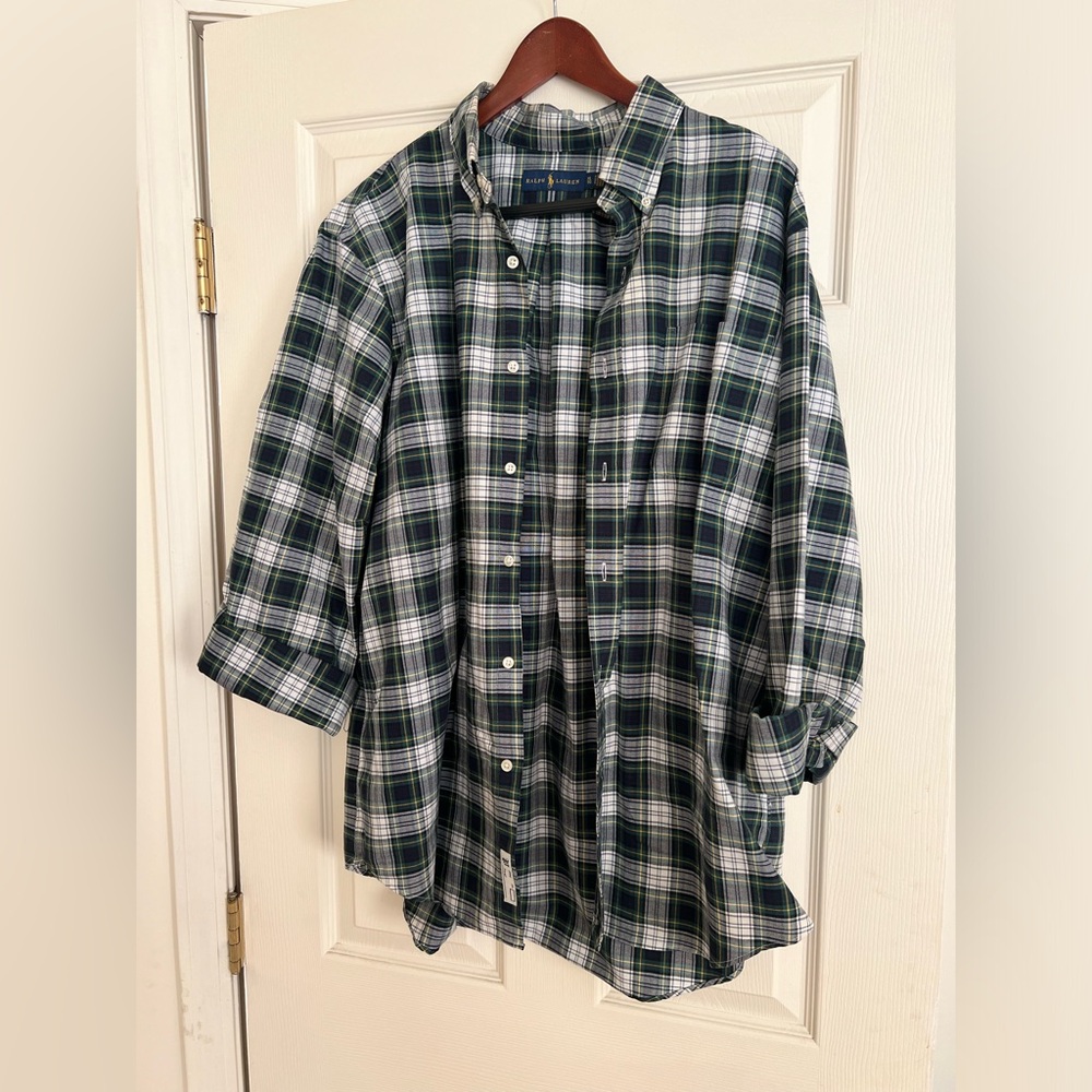 Ralph Lauren Green Plaid Men's Shirt